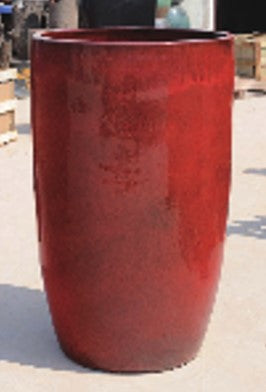big ceramic planter pots Set of 3 Glazed Ceramic Pots