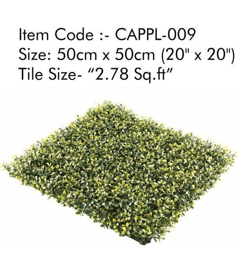 CAPPL-009 Artificial Vertical Garden Grass 50cm X 50cm(20" X 20") 2.78 Sq.ft (Pack of 12)