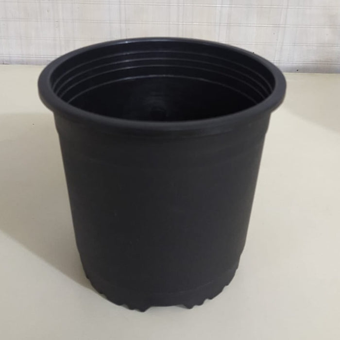 6" Flower Pot  Black Colour Sunrise Series (14.5 cm)