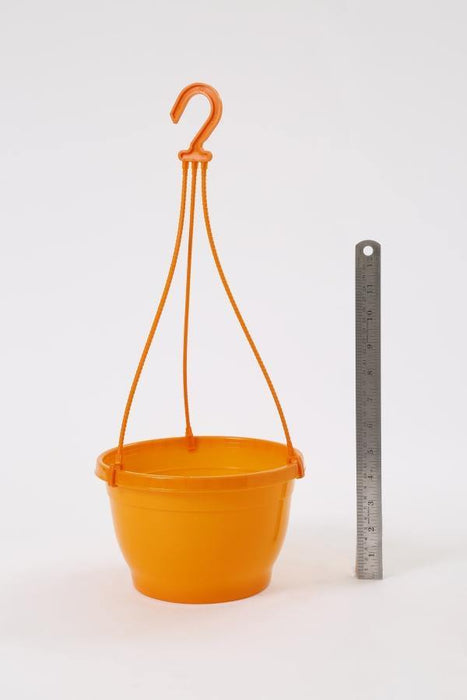 8 Inch Hanging Pot Orange (Pack of 6) - CGASPL