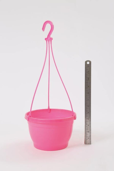 8 Inch Hanging Pot Pink (Pack of 6) - CGASPL