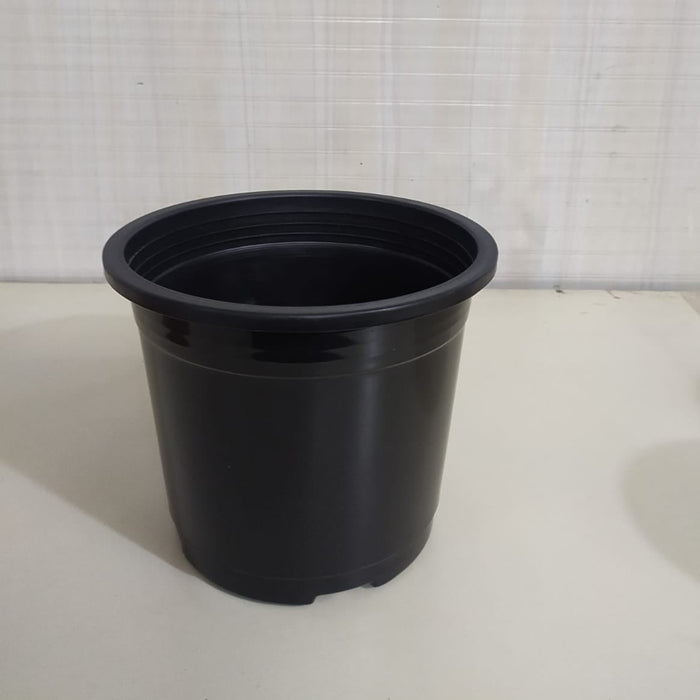8" Flower Pot Black Colour Sunrise Series (19.5 cm) ( Pack of 12)