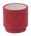 Red heart-shaped ceramic plant pots