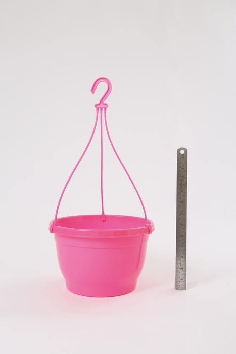 10 Inch Hanging Pot Pink (Pack of 6) - CGASPL