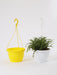 10 Inch Hanging Pot Yellow (Pack of 6) - CGASPL