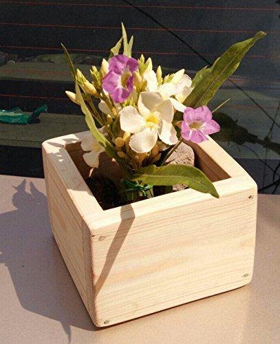 Square Wooden Planter ( Pack of 4 ) - CGASPL