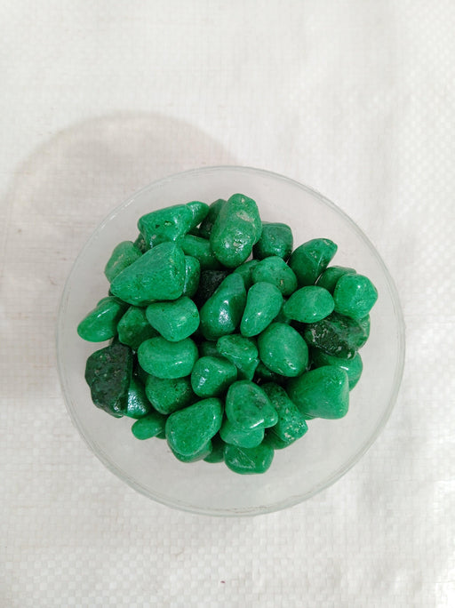 Decorative Small Pebble Stone Light Green Colour - ChhajedGarden.com