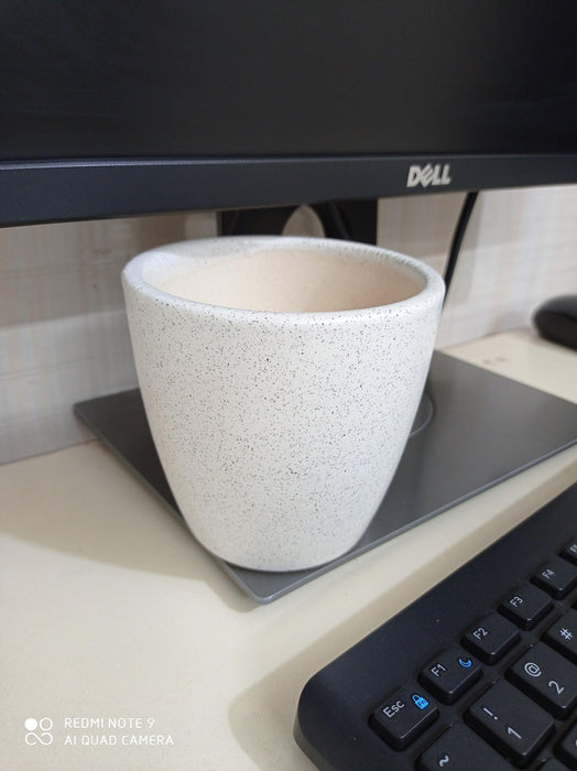 Premium-quality ceramic planter in a minimalistic design