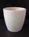 Contemporary ceramic pot with glossy finish