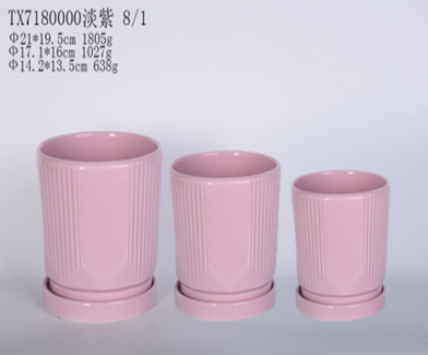 Stylish Pink Ceramic Planters for Tabletop Decor