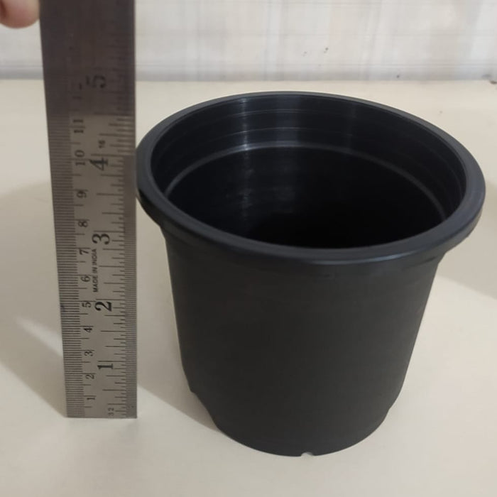 4.5" Flower Pot Black Color Sunrise Series (11 cm) ( Pack of 30)