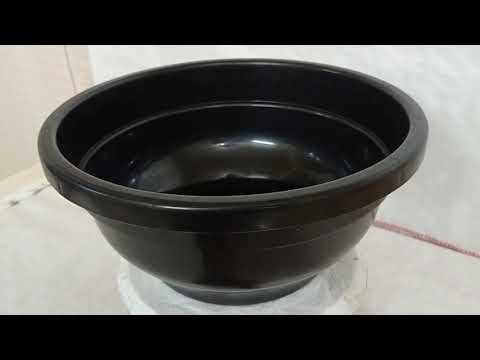 12 Inch Bonsai Black Bowl for Bonsai Plants | ChhajedGarden