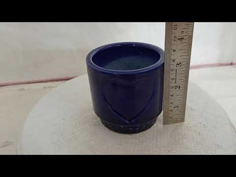 Stylish and decorative blue ceramic pots for home and office
