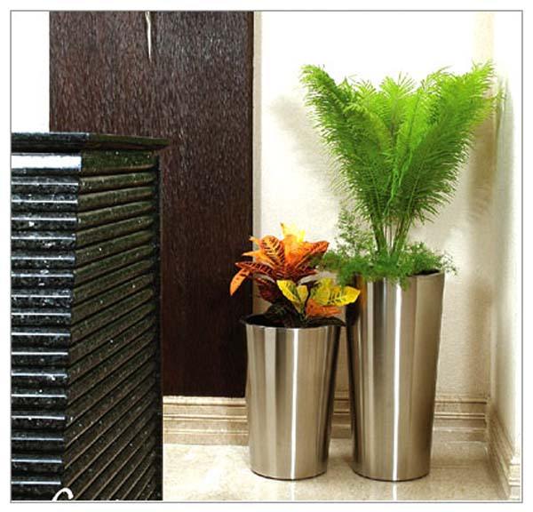 large stainless steel plant pots Stainless Steel Classic Conea