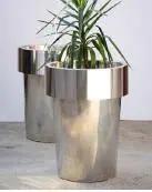 Stainles Steel SS Conical Designer Planter