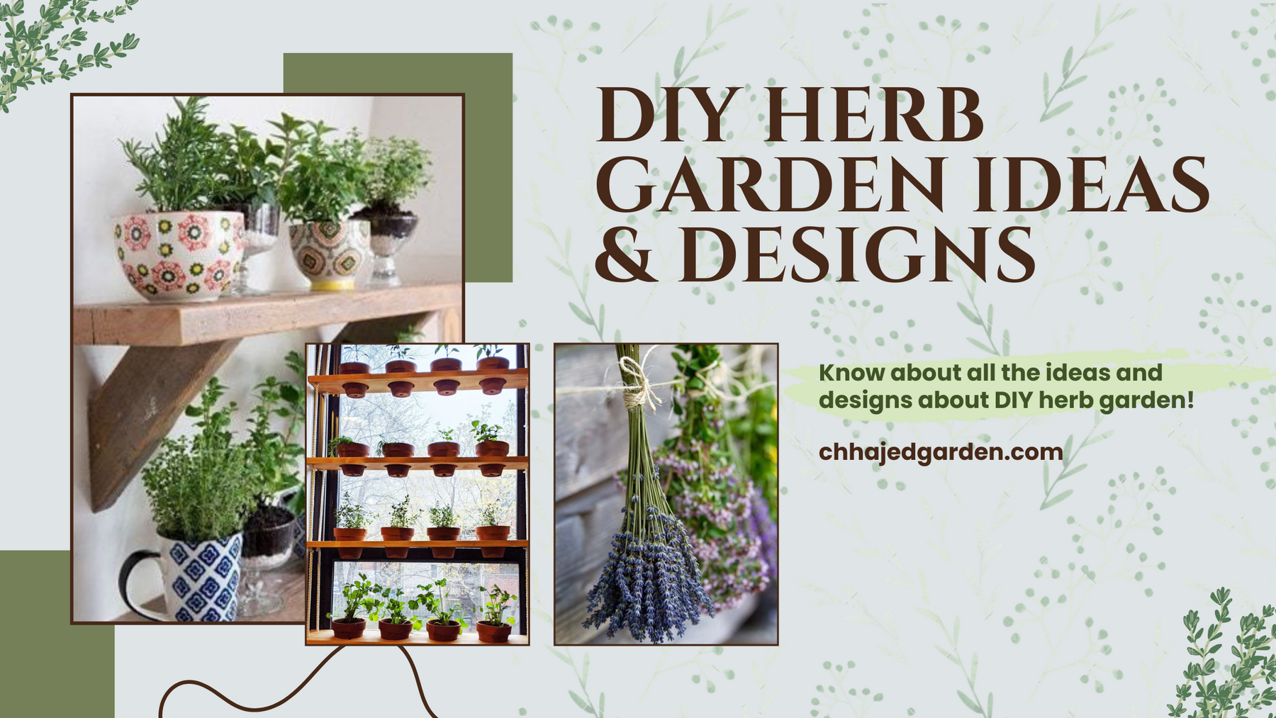 DIY Herb Vertical Garden: 20 Herb Garden Ideas & Designs
