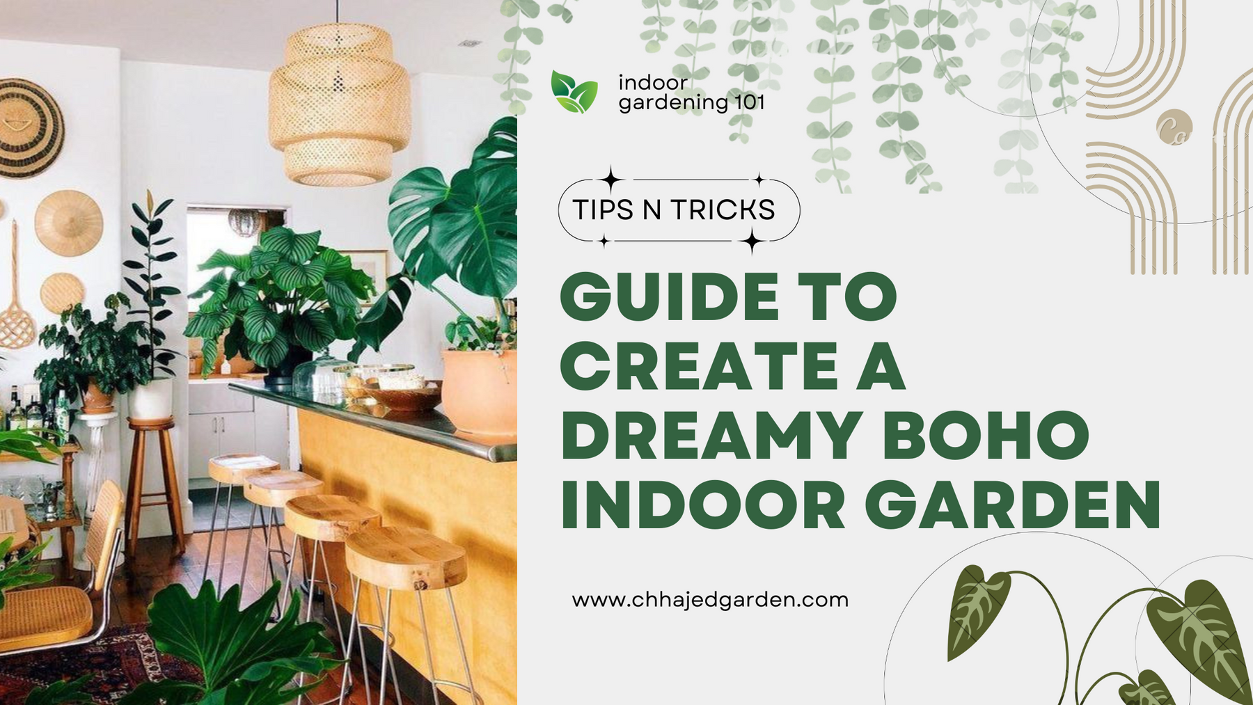 guide to create a boho indoor garden