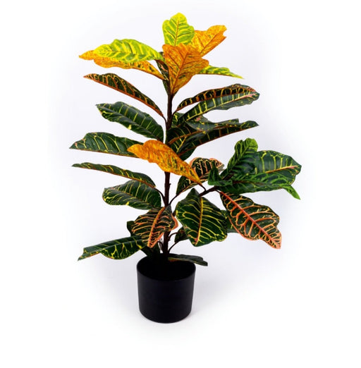 Artificial Real Touch Croton Plant in Pot