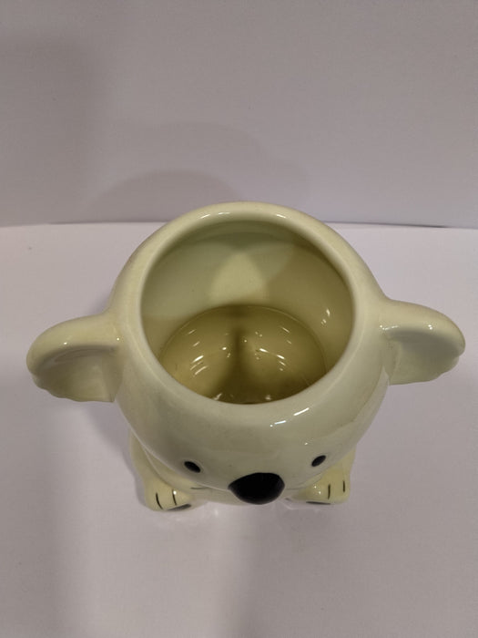 Cute Koala Ceramic Planter | Mini Succulent Pot