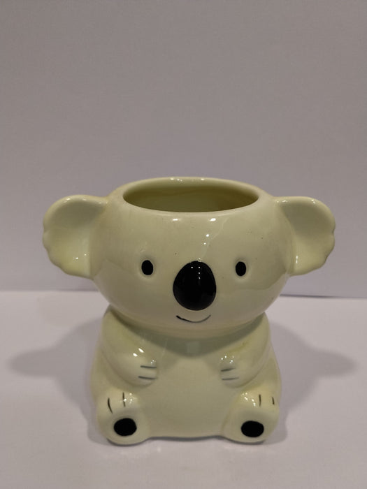 Cute Koala Ceramic Planter | Mini Succulent Pot