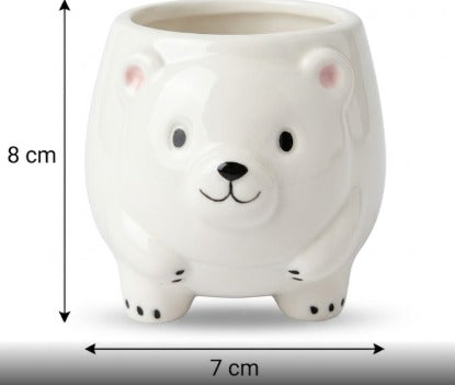 Bear Shape Ceramic Pot | Mini Planter
