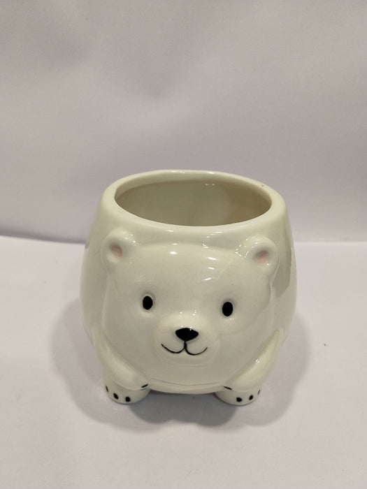 Bear Shape Ceramic Pot | Mini Planter
