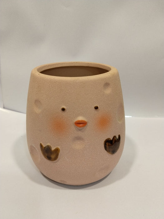 Chick Shape Ceramic Pot | Mini Planter