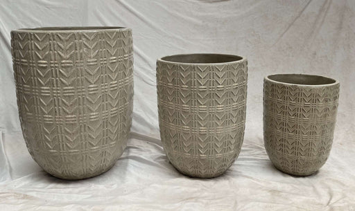 Close-up of Weather-Resistant Ceramic Pot Texture