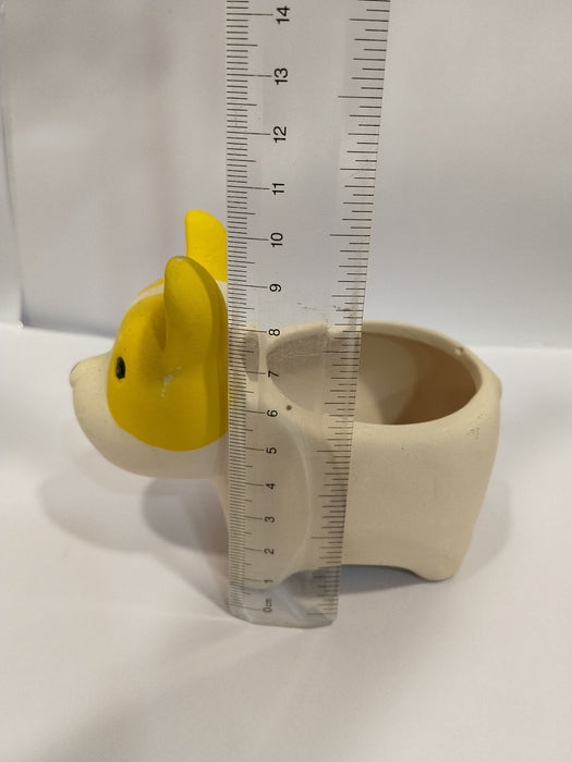 Dog Shape Ceramic Planter | Mini Cute Pot