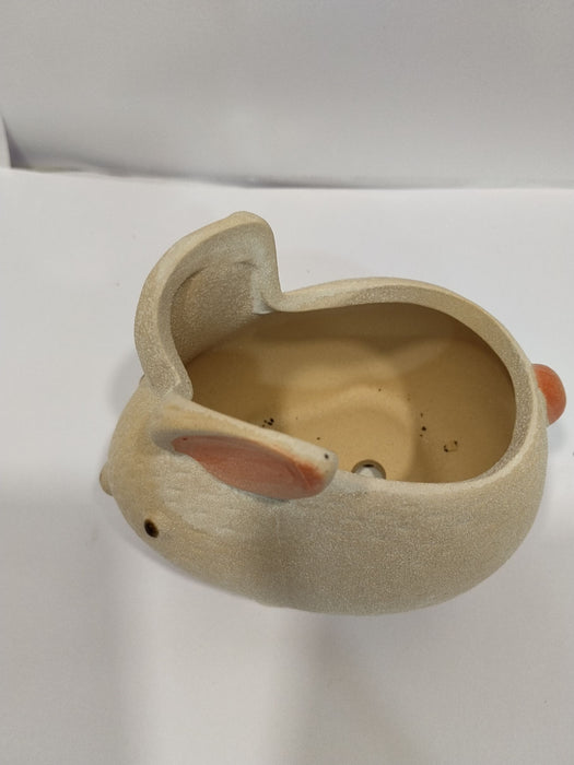 Rabbit Shape Ceramic Pot | Mini Planter