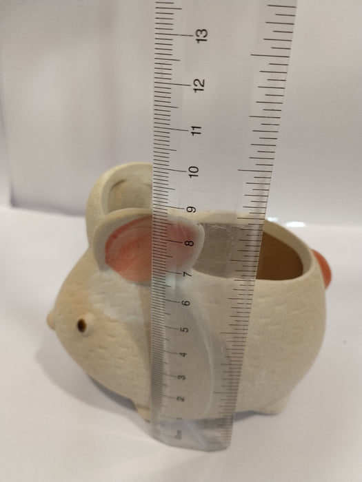 Rabbit Shape Ceramic Pot | Mini Planter