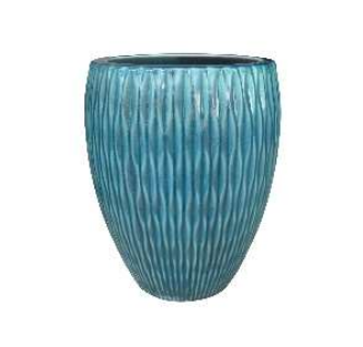 Ceramic Pot : CAPPL - Crackle Peacock Color Big Size
