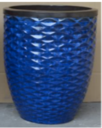 Ceramic Pot : CAPPL - Blue Color Big Size