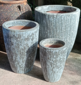Ceramic Pot CAPPL-10230 Angkor Black (S/3)