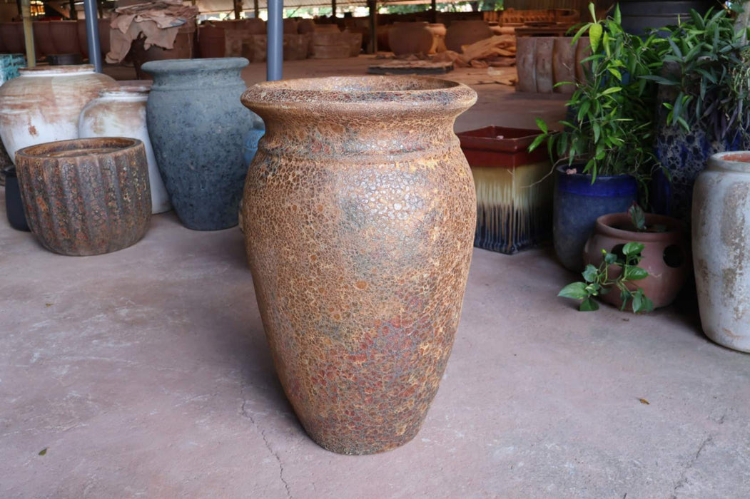 Ceramic Pot CAPPL-10244 Angkor Brown  (S/2)
