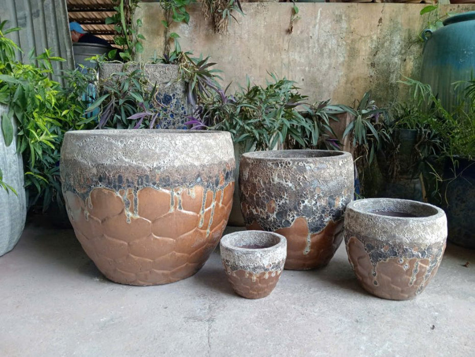 Ceramic Pot CAPPL-10237 Angkor Honey (S/4)