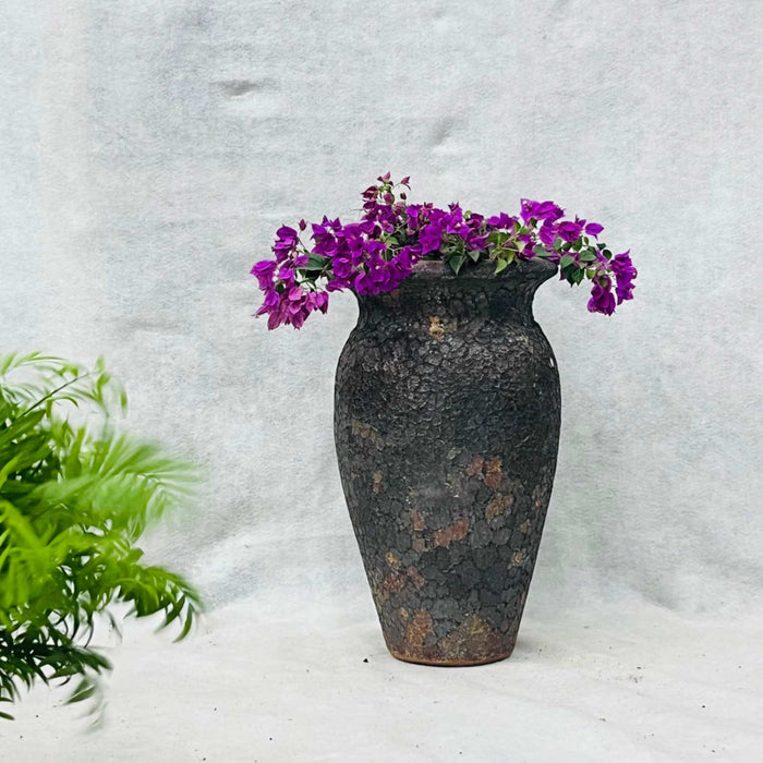 Ceramic Pot CAPPL-10244 Angkor Brown  (S/2)