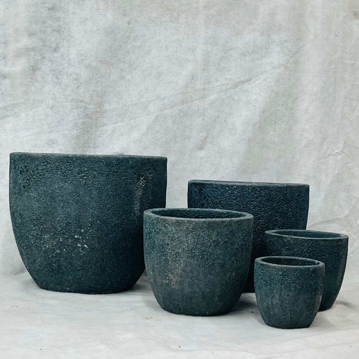 Ceramic Pot CAPPL-10209 Angkor Blue (S/5)