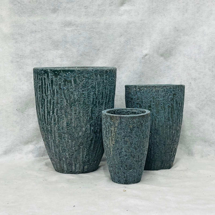 Ceramic Pot CAPPL-10230 Angkor Green (S/3)
