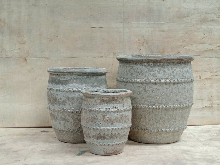 Ceramic Pot CAPPL-1011 Angkor Cream (S/3)
