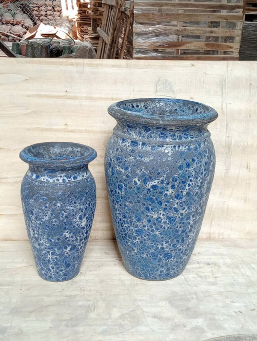 Ceramic Pot CAPPL-10244 Angkor Blue (S/2)