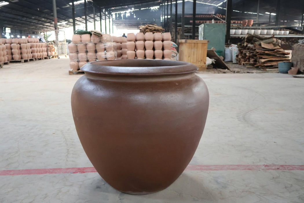 Ceramic Pot CAPPL-0015 Natural Black (S/2)