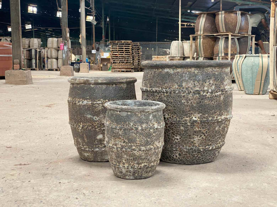 Ceramic Pot CAPPL-1011 Angkor Orange (S/3)