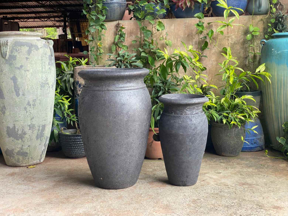 Ceramic Pot CAPPL-10244 Angkor Black (S/2)