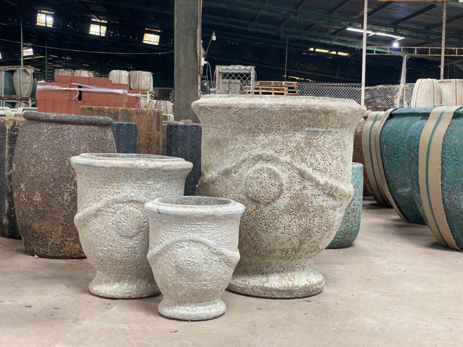 Ceramic Pot CAPPL-10275 Angkor Cream (S/3)