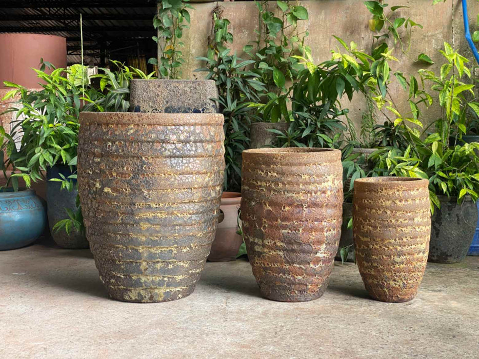 Ceramic Pot CAPPL-1064 Angkor Brown (S/3)