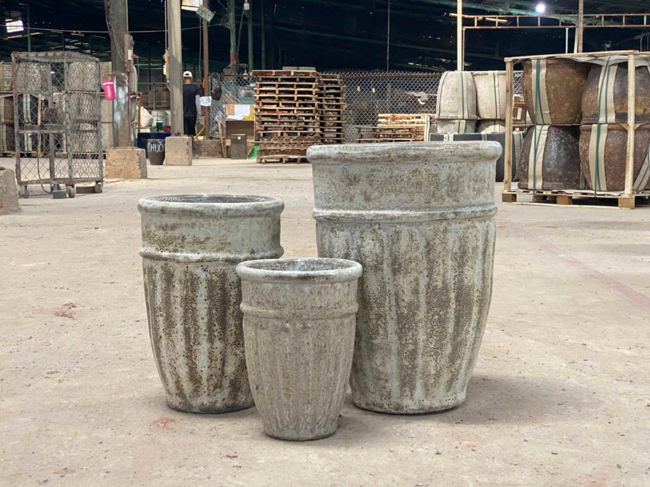 Ceramic Pot CAPPL-995 Angkor Cream (S/3)
