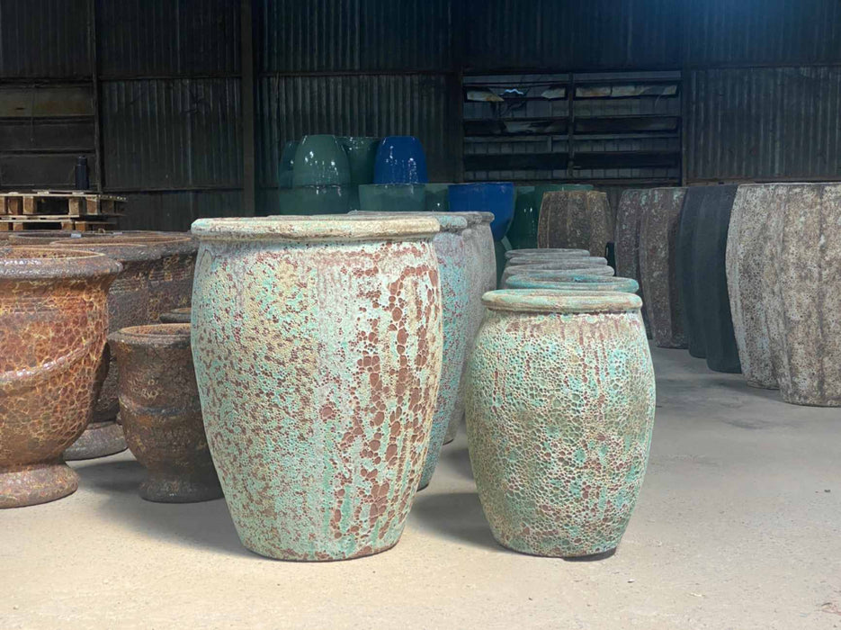 Ceramic Pot CAPPL-1095 Angkor Green Mist (S/2)