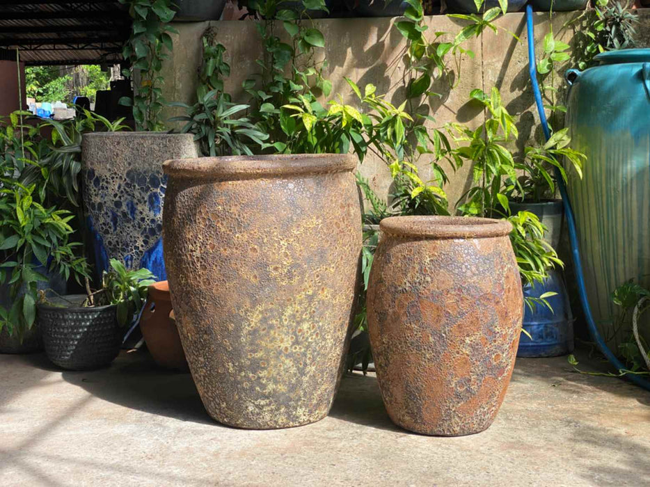 Ceramic Pot CAPPL-1095 Angkor Brown (S/2)