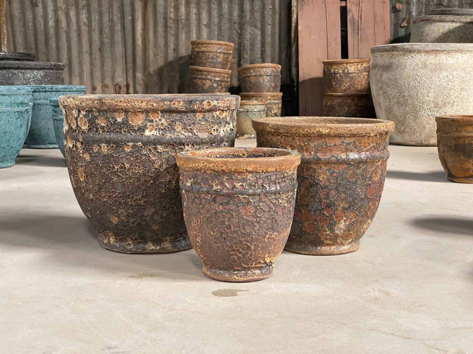 Ceramic Pot CAPPL-1161 Angkor Brown (S/3)